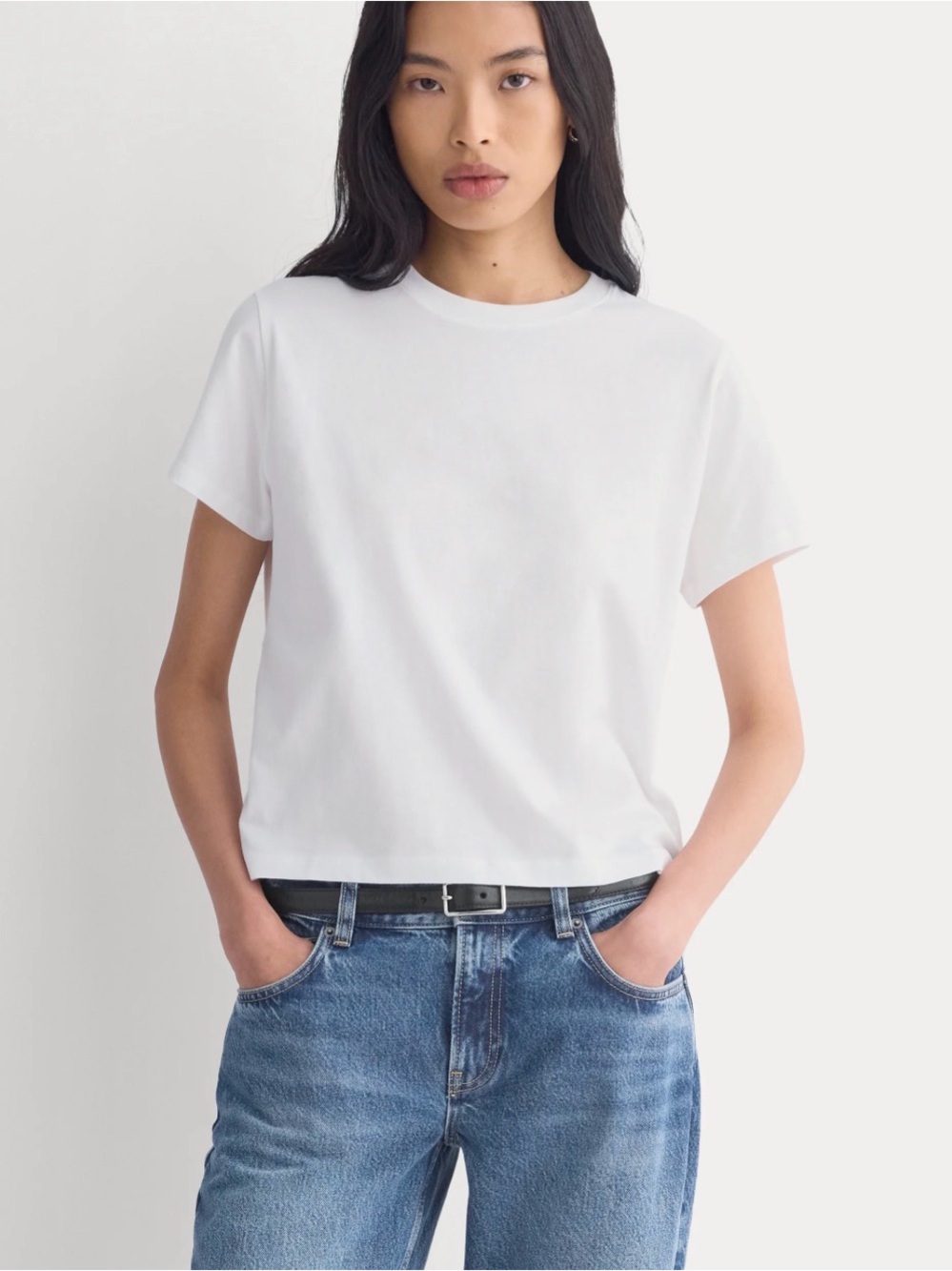 NWOT Everlane box cut Tee in organic cotton short sleeve crewneck white small